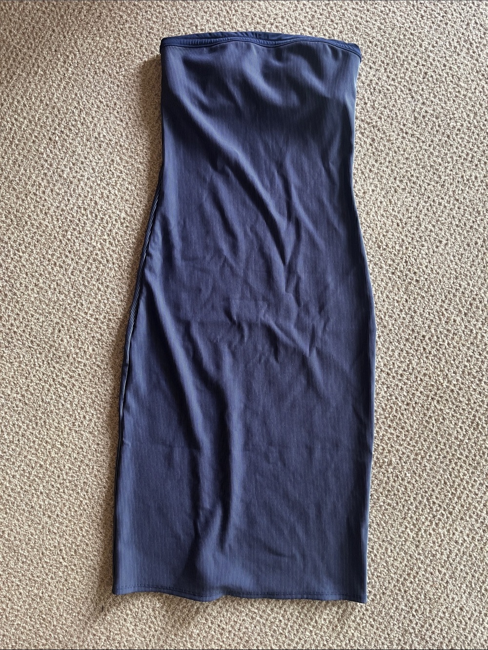OFFLINE By Aerie Stripe Rib Night Out Midi Tube Dress
